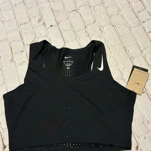Nike Dri-Fit ADV Aeroswift Sleeveless Cropped Running Shirt Size Large NWT